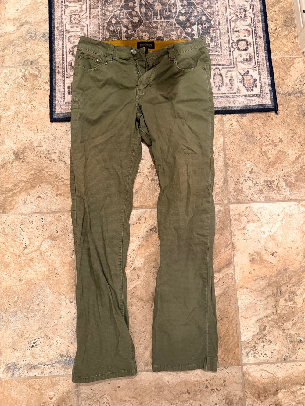 Brothers/Sons Olive Green Straight-Leg Pants